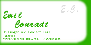 emil conradt business card
